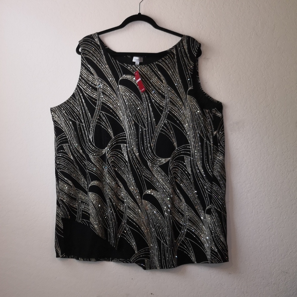 Avenue Blouse with Glittery Sparkles
